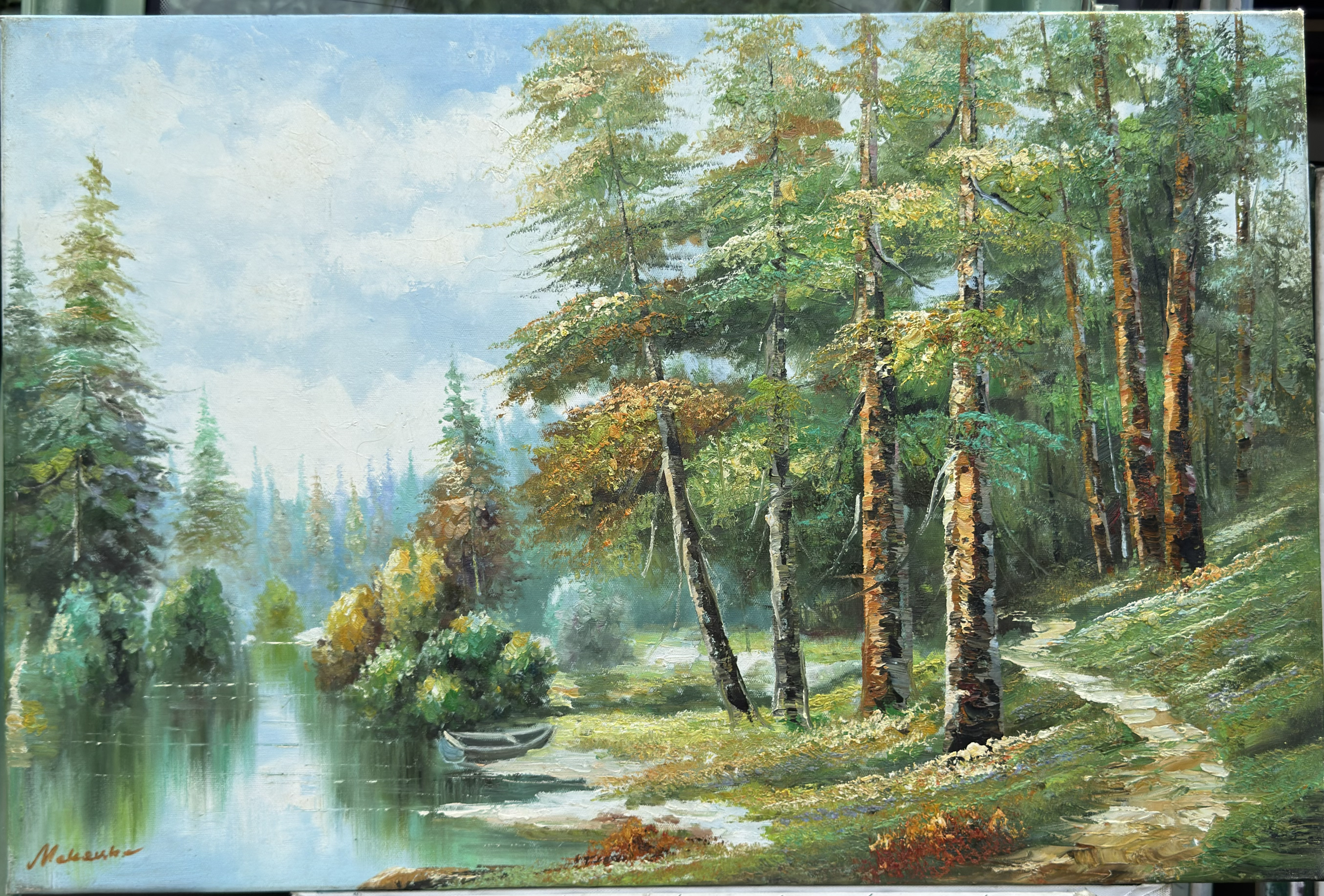Brzozy nad jeziorem