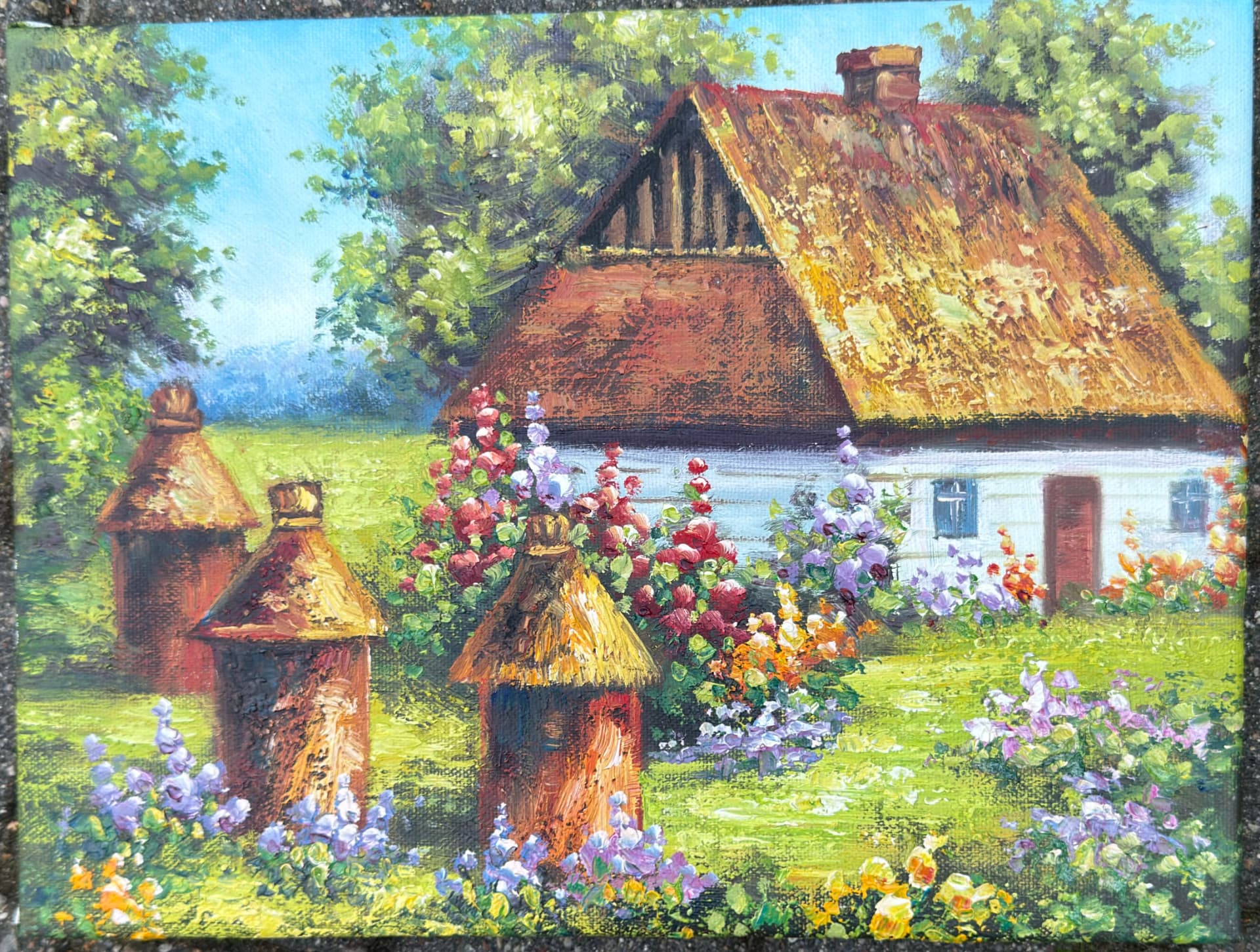 Chata z ogrodem