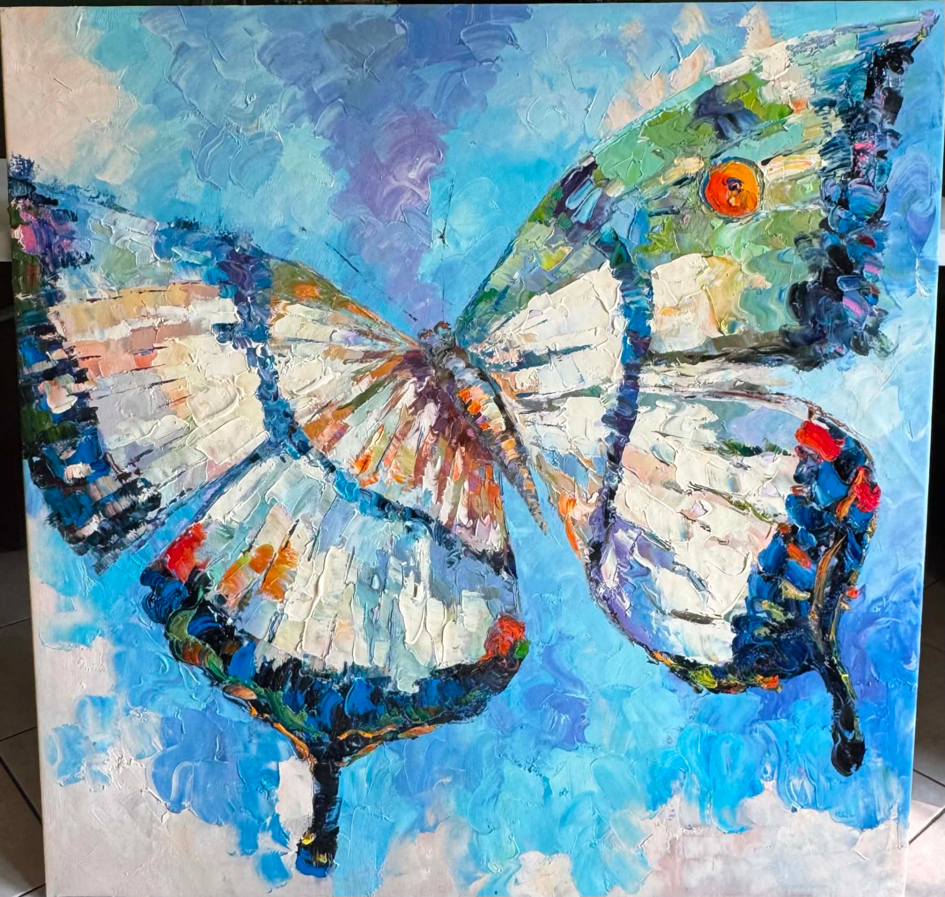 Motyl w błękicie